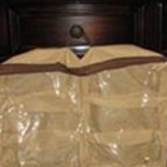 Shoe Storage Organizer 12 Pairs of Shoes Tan and Brown - Picture 2 of 3